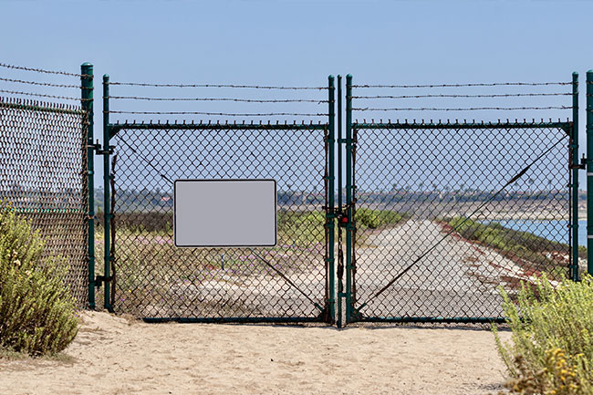 restricted area gate