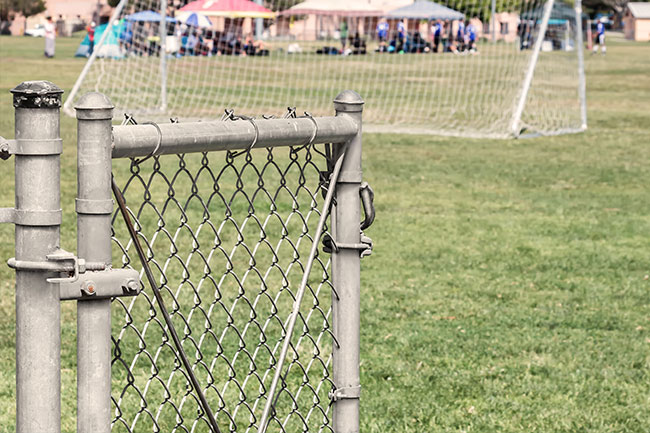 soccer field gate