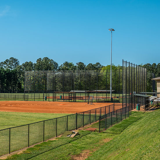 sports field chain link fence